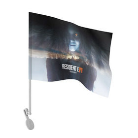 Флаг для автомобиля с принтом Resident Evil 7 в Екатеринбурге, 100% полиэстер | Размер: 30*21 см | biohazard | biohazard 7 | crocodile | fang | game | hand | monster | new umbrella | resident evil | resident evil 7 | umbrella | umbrella corp | umbrella corporation | zombie