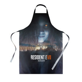 Фартук 3D с принтом Resident Evil 7 в Екатеринбурге, 100% полиэстер | общий размер — 65 х 85 см, ширина нагрудника — 26 см, горловина — 53 см, длина завязок — 54 см, общий обхват в поясе — 173 см. Принт на завязках и на горловине наносится с двух сторон, на основной части фартука — только с внешней стороны | biohazard | biohazard 7 | crocodile | fang | game | hand | monster | new umbrella | resident evil | resident evil 7 | umbrella | umbrella corp | umbrella corporation | zombie