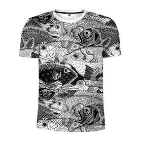 Мужская футболка 3D спортивная с принтом Рыбы в Екатеринбурге, 100% полиэстер с улучшенными характеристиками | приталенный силуэт, круглая горловина, широкие плечи, сужается к линии бедра | beautiful | best | cool | depth | fashio | fish | graphics | pattern | picture | trendy | underwater | water | world | youth | белый | вода | глубина | графика | картинка | красивый | крутой | лучший | мир | мода | модный | молодёжная | подводный | рисуно