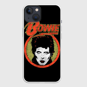 Чехол для iPhone 13 с принтом Дэвид Боуи в Екатеринбурге,  |  | bowie | david bowie | david robert jones | ziggy stardust | боуи | дэвид боуи | музыка | рок