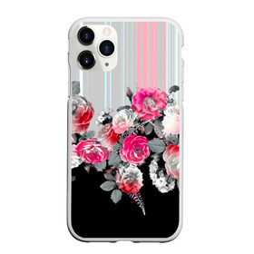 Чехол для iPhone 11 Pro Max матовый с принтом Розы в Екатеринбурге, Силикон |  | branches | flora | flowers | leaves | ornament | patterns | ветки | графика | искусство | картинка | красивый | крутой | листья | мода | модный | молодёжная | орнамент | полосатый | рисунок | розы | рукоделие | стиль