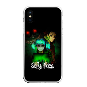 Чехол для iPhone XS Max матовый с принтом Sally Face в Екатеринбурге, Силикон | Область печати: задняя сторона чехла, без боковых панелей | blue | diane | face | fisher | gizmo | henry | johnson | killer | larry | sally | генри | гизмо | джонсон | диана | ларри | лицо | салли | фейс | фишер