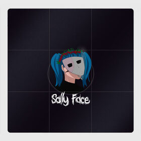Магнитный плакат 3Х3 с принтом Sally Face в Екатеринбурге, Полимерный материал с магнитным слоем | 9 деталей размером 9*9 см | 