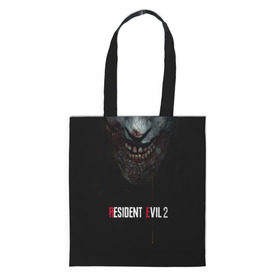 Шоппер 3D с принтом Resident Evil 2 в Екатеринбурге, 100% полиэстер | Плотность: 200 г/м2; Размер: 34×35 см; Высота лямок: 30 см | biohazard | biohazard 7 | crocodile | fang | game | hand | monster | new umbrella | resident evil | resident evil 7 | umbrella | umbrella corp | umbrella corporation | zombie