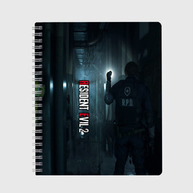 Тетрадь с принтом Resident Evil в Екатеринбурге, 100% бумага | 48 листов, плотность листов — 60 г/м2, плотность картонной обложки — 250 г/м2. Листы скреплены сбоку удобной пружинной спиралью. Уголки страниц и обложки скругленные. Цвет линий — светло-серый
 | biohazard | biohazard 7 | crocodile | fang | game | hand | monster | new umbrella | resident evil | resident evil 7 | umbrella | umbrella corp | umbrella corporation | zombie