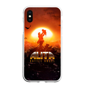 Чехол для iPhone XS Max матовый с принтом Alita Battle Angel в Екатеринбурге, Силикон | Область печати: задняя сторона чехла, без боковых панелей | Тематика изображения на принте: alita | alita: battle angel | angel | battle | gunnm | алита | боевой ангел | гали | города свалки металлолома | гунм | гуннм | дайсукэ идо | девушка | киборг | сны оружия | хаос