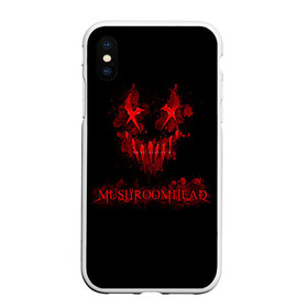 Чехол для iPhone XS Max матовый с принтом Mushroomhead в Екатеринбурге, Силикон | Область печати: задняя сторона чехла, без боковых панелей | ac dc | disturbed | linkin park | lp | metal | metallica | mushroomhead | music | pop | rap | rock | slipknot | song | метал | музыка | рок