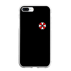 Чехол для iPhone 7Plus/8 Plus матовый с принтом UMBRELLA CORP (НА СПИНЕ) в Екатеринбурге, Силикон | Область печати: задняя сторона чехла, без боковых панелей | ada wong | biohazard | game | gamer | leon | logo | mistic | raccoon city | re2 | resident evil 2 | rpd | stars | umbrella | ада вонг | амбрелла | зомби | игра | мистика | ужасы