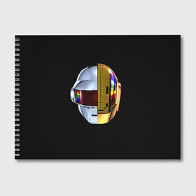 Альбом для рисования с принтом Daft Punk в Екатеринбурге, 100% бумага
 | матовая бумага, плотность 200 мг. | Тематика изображения на принте: daft punk | electronic | house | human | music | robot | дафт панк | музыка | синти поп | хаус | электроника
