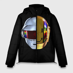 Мужская зимняя куртка 3D с принтом Daft Punk в Екатеринбурге, верх — 100% полиэстер; подкладка — 100% полиэстер; утеплитель — 100% полиэстер | длина ниже бедра, свободный силуэт Оверсайз. Есть воротник-стойка, отстегивающийся капюшон и ветрозащитная планка. 

Боковые карманы с листочкой на кнопках и внутренний карман на молнии. | daft punk | electronic | house | human | music | robot | дафт панк | музыка | синти поп | хаус | электроника