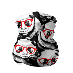 Бандана-труба 3D с принтом Панды в красных очках в Екатеринбурге, 100% полиэстер, ткань с особыми свойствами — Activecool | плотность 150‒180 г/м2; хорошо тянется, но сохраняет форму | Тематика изображения на принте: animals | bears | funny | head | muzzl | pandas | red | весёлые | взгляд | голова | графика | животные | искусство | картинка | красивый | красные | крутой | медведи | мода | модный | молодёжная | очки | панды | рисунок