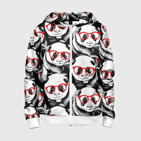 Детская толстовка 3D на молнии с принтом Панды в красных очках в Екатеринбурге, 100% полиэстер |  манжеты и пояс оформлены широкой мягкой резинкой, двухслойный капюшон со шнурком для регулировки, спереди карманы и застежка-молния
 | Тематика изображения на принте: animals | bears | funny | head | muzzl | pandas | red | весёлые | взгляд | голова | графика | животные | искусство | картинка | красивый | красные | крутой | медведи | мода | модный | молодёжная | очки | панды | рисунок