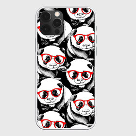 Чехол для iPhone 12 Pro Max с принтом Панды в красных очках в Екатеринбурге, Силикон |  | Тематика изображения на принте: animals | bears | funny | head | muzzl | pandas | red | весёлые | взгляд | голова | графика | животные | искусство | картинка | красивый | красные | крутой | медведи | мода | модный | молодёжная | очки | панды | рисунок