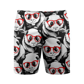Мужские шорты спортивные с принтом Панды в красных очках в Екатеринбурге,  |  | animals | bears | funny | head | muzzl | pandas | red | весёлые | взгляд | голова | графика | животные | искусство | картинка | красивый | красные | крутой | медведи | мода | модный | молодёжная | очки | панды | рисунок