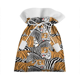 Подарочный 3D мешок с принтом Тигры и зебры в Екатеринбурге, 100% полиэстер | Размер: 29*39 см | black | orange | stri | white | абстракция | африка | белая | графика | животное | зебры | искусство | картинка | коллаж | красивый | крутой | лошадь | мода | модный | молодёжная | оранжевая | полосы | рисунок