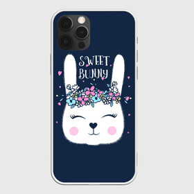 Чехол для iPhone 12 Pro с принтом Sweet bunny в Екатеринбурге, силикон | область печати: задняя сторона чехла, без боковых панелей | art | creat | drawing | graphics | picture | белый | влюбленный | графика | день святого валентина | заяц | зеленый | искусство | картинка | кролик | крутой | лучший | любовь | модный | подарок | праздник | пушистый