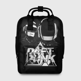 Женский рюкзак 3D с принтом Daft Punk в Екатеринбурге, 100% полиэстер | лямки с регулируемой длиной, сверху ручки, чтобы рюкзак нести как сумку. Основное отделение закрывается на молнию, как и внешний карман. Внутри два дополнительных кармана, один из которых закрывается на молнию. По бокам два дополнительных кармашка, куда поместится маленькая бутылочка
 | Тематика изображения на принте: daft punk | electronic | house | human | music | robot | дафт панк | музыка | синти поп | хаус | электроника