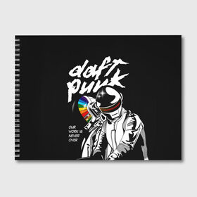 Альбом для рисования с принтом Daft Punk в Екатеринбурге, 100% бумага
 | матовая бумага, плотность 200 мг. | Тематика изображения на принте: daft punk | electronic | house | human | music | robot | дафт панк | музыка | синти поп | хаус | электроника