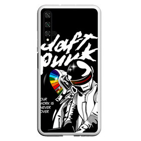 Чехол для Honor 20 с принтом Daft Punk в Екатеринбурге, Силикон | Область печати: задняя сторона чехла, без боковых панелей | daft punk | electronic | house | human | music | robot | дафт панк | музыка | синти поп | хаус | электроника