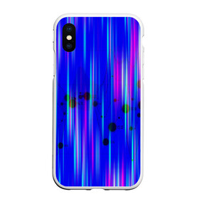 Чехол для iPhone XS Max матовый с принтом neon strokes в Екатеринбурге, Силикон | Область печати: задняя сторона чехла, без боковых панелей | abstract | abstraction | comb | cyberpunk | texture | абстракция | бронь | броня | кибер панк | соты | стальные соты | текстуры