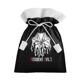 Подарочный 3D мешок с принтом Resident Evil 2 в Екатеринбурге, 100% полиэстер | Размер: 29*39 см | 2 | biohazard | claire | evil | horror | raccoon | resident | survival | t virus | t вирус | выживание | зла | кеннеди | клэр | леон | обитель | раккун | редфилд | скотт | ужас