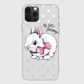 Чехол для iPhone 12 Pro Max с принтом My little Bunny в Екатеринбурге, Силикон |  | art | best | cool | creativity | drawing | graphics | phonthasia | picture | trend | бант | белый | графика | животное | зайченок | зайчик | искусство | картинка | кролик | крутой | лучший | маленький | милый | модный | мой | пушистый