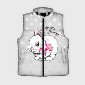 Женский жилет утепленный 3D с принтом My little Bunny в Екатеринбурге,  |  | art | best | cool | creativity | drawing | graphics | phonthasia | picture | trend | бант | белый | графика | животное | зайченок | зайчик | искусство | картинка | кролик | крутой | лучший | маленький | милый | модный | мой | пушистый