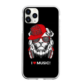 Чехол для iPhone 11 Pro Max матовый с принтом I love music! в Екатеринбурге, Силикон |  | art | creativity | drawing | graphics | ph | picture | бейсболка | голова | графика | грива | дикий | животное | искусство | картинка | красный | крутой | лев | лучший | модный | музыка | наушники | очки | рисунок | сердце