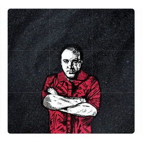 Магнитный плакат 3Х3 с принтом Сопрано Джеймс Гандольфини в Екатеринбурге, Полимерный материал с магнитным слоем | 9 деталей размером 9*9 см | soprano | актер | бандит | гангстер | мафиози | мафия | сериал | сопрано