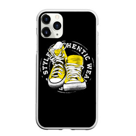 Чехол для iPhone 11 Pro матовый с принтом Sporty style sneakers в Екатеринбурге, Силикон |  | sport | streng | бег | белый | графика | жёлтый | искусство | картинка | кеды | крутой | лучший | мода | молодежная | надпись | обувь | путешествие | рисунок | сила | скорость | спорт | спортивная | стиль