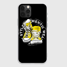 Чехол для iPhone 12 Pro Max с принтом Sporty style sneakers в Екатеринбурге, Силикон |  | sport | streng | бег | белый | графика | жёлтый | искусство | картинка | кеды | крутой | лучший | мода | молодежная | надпись | обувь | путешествие | рисунок | сила | скорость | спорт | спортивная | стиль