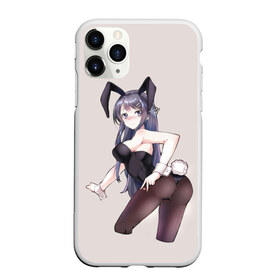 Чехол для iPhone 11 Pro Max матовый с принтом Bunny Girl в Екатеринбурге, Силикон |  | anime | rascal does not dream of bunny girl senpai | seishun buta yarou wa bunny girl senpai | аниме | сакурадзима май | сакута | этот глупый свин не понимает мечту девочки зайки