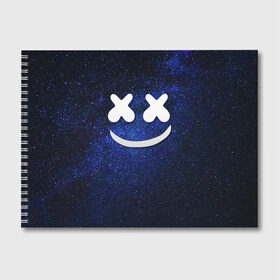 Альбом для рисования с принтом Marshmello Cosmos в Екатеринбурге, 100% бумага
 | матовая бумага, плотность 200 мг. | marshmello | диджей | звезды | клуб | клубная музыка | космос | маршмеллоу | маршмэлло | маршмэллоу | музыка | небо | ночь | электронная