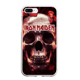 Чехол для iPhone 7Plus/8 Plus матовый с принтом Iron Maiden в Екатеринбурге, Силикон | Область печати: задняя сторона чехла, без боковых панелей | бас | британия | брюс дикинсон | гитара | группа | дева | железная | метал | нико макбрэйн | рок | стив харрис | хеви | яник герс