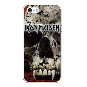 Чехол для iPhone 5/5S матовый с принтом Iron Maiden в Екатеринбурге, Силикон | Область печати: задняя сторона чехла, без боковых панелей | бас | британия | брюс дикинсон | гитара | группа | дева | железная | метал | нико макбрэйн | рок | стив харрис | хеви | яник герс