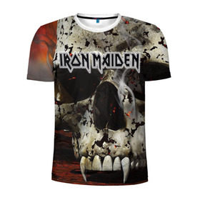 Мужская футболка 3D спортивная с принтом Iron Maiden в Екатеринбурге, 100% полиэстер с улучшенными характеристиками | приталенный силуэт, круглая горловина, широкие плечи, сужается к линии бедра | бас | британия | брюс дикинсон | гитара | группа | дева | железная | метал | нико макбрэйн | рок | стив харрис | хеви | яник герс