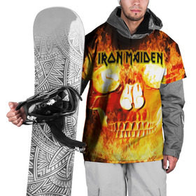 Накидка на куртку 3D с принтом Iron Maiden в Екатеринбурге, 100% полиэстер |  | бас | британия | брюс дикинсон | гитара | группа | дева | железная | метал | нико макбрэйн | рок | стив харрис | хеви | яник герс