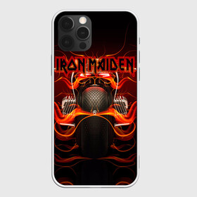 Чехол для iPhone 12 Pro с принтом Iron Maiden в Екатеринбурге, силикон | область печати: задняя сторона чехла, без боковых панелей | бас | британия | брюс дикинсон | гитара | группа | дева | железная | метал | нико макбрэйн | рок | стив харрис | хеви | яник герс