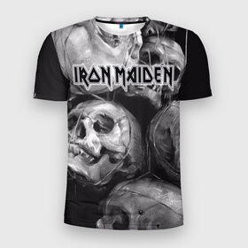 Мужская футболка 3D спортивная с принтом Iron Maiden в Екатеринбурге, 100% полиэстер с улучшенными характеристиками | приталенный силуэт, круглая горловина, широкие плечи, сужается к линии бедра | бас | британия | брюс дикинсон | гитара | группа | дева | железная | метал | нико макбрэйн | рок | стив харрис | хеви | яник герс