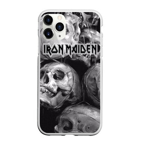 Чехол для iPhone 11 Pro матовый с принтом Iron Maiden в Екатеринбурге, Силикон |  | Тематика изображения на принте: бас | британия | брюс дикинсон | гитара | группа | дева | железная | метал | нико макбрэйн | рок | стив харрис | хеви | яник герс