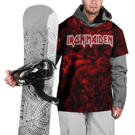 Накидка на куртку 3D с принтом Iron Maiden в Екатеринбурге, 100% полиэстер |  | бас | британия | брюс дикинсон | гитара | группа | дева | железная | метал | нико макбрэйн | рок | стив харрис | хеви | яник герс