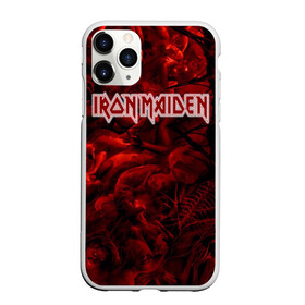 Чехол для iPhone 11 Pro матовый с принтом Iron Maiden в Екатеринбурге, Силикон |  | бас | британия | брюс дикинсон | гитара | группа | дева | железная | метал | нико макбрэйн | рок | стив харрис | хеви | яник герс