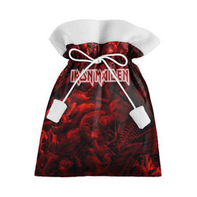 Подарочный 3D мешок с принтом Iron Maiden в Екатеринбурге, 100% полиэстер | Размер: 29*39 см | Тематика изображения на принте: бас | британия | брюс дикинсон | гитара | группа | дева | железная | метал | нико макбрэйн | рок | стив харрис | хеви | яник герс