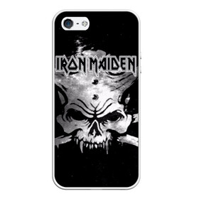 Чехол для iPhone 5/5S матовый с принтом Iron Maiden в Екатеринбурге, Силикон | Область печати: задняя сторона чехла, без боковых панелей | бас | британия | брюс дикинсон | гитара | группа | дева | железная | метал | нико макбрэйн | рок | стив харрис | хеви | яник герс
