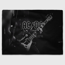 Плед 3D с принтом AC/DC в Екатеринбурге, 100% полиэстер | закругленные углы, все края обработаны. Ткань не мнется и не растягивается | австралийская | ангус янг | блюз | группа | малькольм янг | рок | рок н ролл | стиви янг | хард