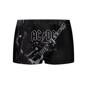 Мужские трусы 3D с принтом AC/DC в Екатеринбурге, 50% хлопок, 50% полиэстер | классическая посадка, на поясе мягкая тканевая резинка | австралийская | ангус янг | блюз | группа | малькольм янг | рок | рок н ролл | стиви янг | хард