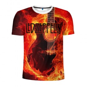 Мужская футболка 3D спортивная с принтом Led Zeppelin в Екатеринбурге, 100% полиэстер с улучшенными характеристиками | приталенный силуэт, круглая горловина, широкие плечи, сужается к линии бедра | блюз рок | британская | группа | джимми пейдж | джон пол джонс | роберт плант | рок | фолк рок | хард рок | хеви метал