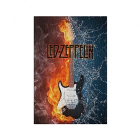 Обложка для паспорта матовая кожа с принтом Led Zeppelin в Екатеринбурге, натуральная матовая кожа | размер 19,3 х 13,7 см; прозрачные пластиковые крепления | блюз рок | британская | группа | джимми пейдж | джон пол джонс | роберт плант | рок | фолк рок | хард рок | хеви метал