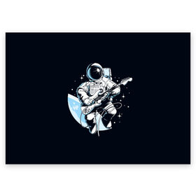 Поздравительная открытка с принтом Space rock в Екатеринбурге, 100% бумага | плотность бумаги 280 г/м2, матовая, на обратной стороне линовка и место для марки
 | astronaut | cosmos | glare | guitar | infinity | music | planet | reflection | space suit | stars | sun | universe | астронавт | бесконечность | блик | вселенная | гитара | звезды | космонавт | космос | музыка | отражение | планета | рисунок | рок