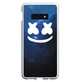 Чехол для Samsung S10E с принтом Space Marshmello в Екатеринбурге, Силикон | Область печати: задняя сторона чехла, без боковых панелей | Тематика изображения на принте: chris comstock | electronic | joytime iii | marshmello | клубная | маршмелло | маршмеллоу | электронная музыка